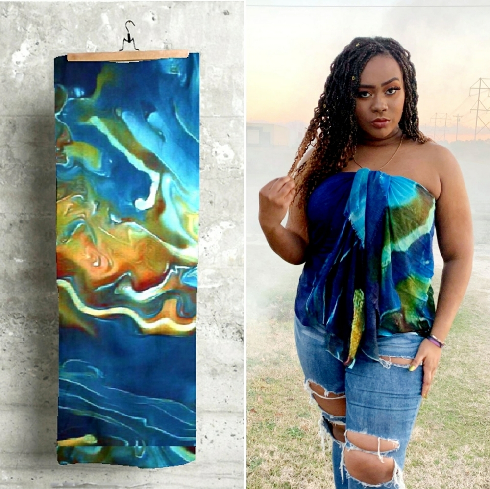 "SEASHORE" Modal Scarf